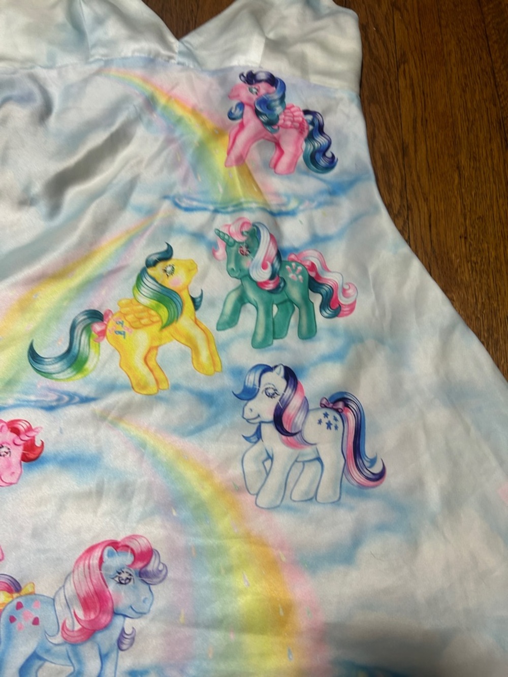 Dolls Kill White Pastel My Little Pony Slip Dress - Picture 2 of 4